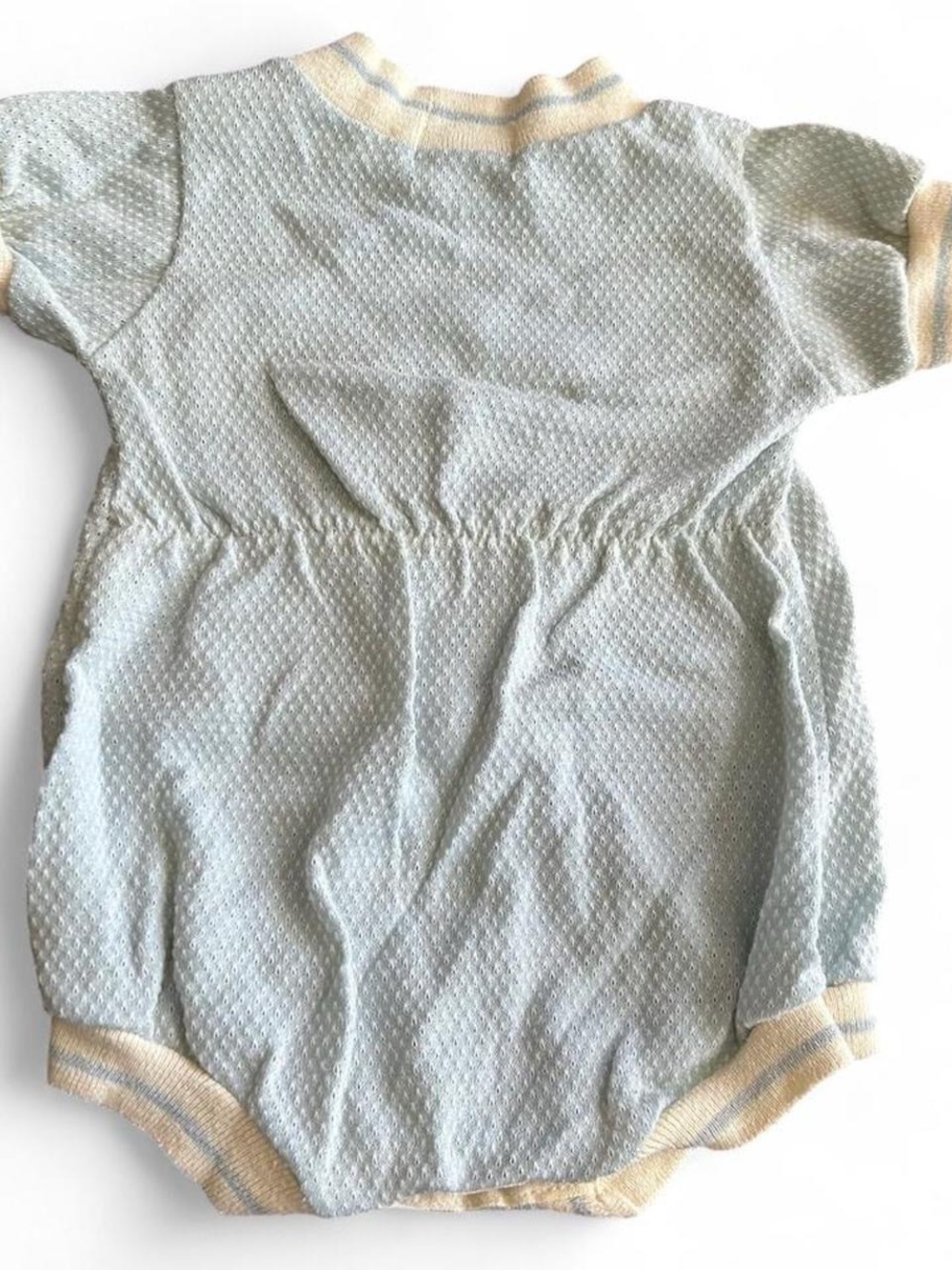 Vintage Kids Health-tex Stantogs Blue & White Clown One Piece 6 Months - Picture 3 of 8